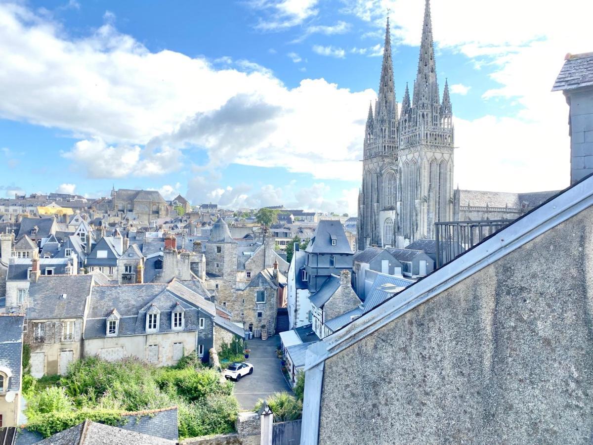 Le Nid Des Quais - Vue Panoramique Au Coeur De La Ville - Wifi - Entree Autonome Quimper Exterior photo