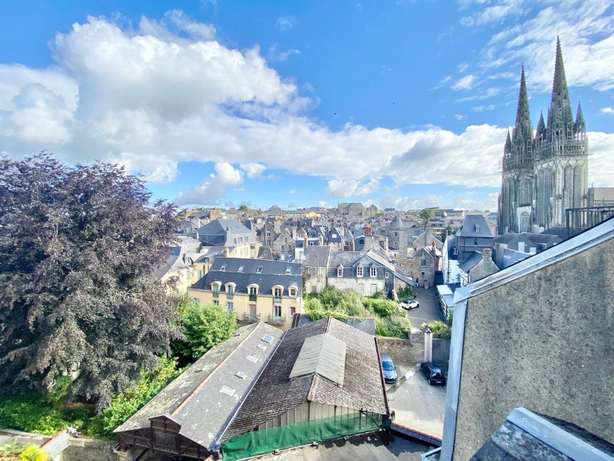 Le Nid Des Quais - Vue Panoramique Au Coeur De La Ville - Wifi - Entree Autonome Quimper Exterior photo